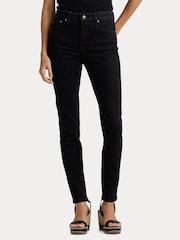 Lauren Ralph Lauren High Rise Skinny Ankle Stretch Denim Jeans - Image 5 of 10