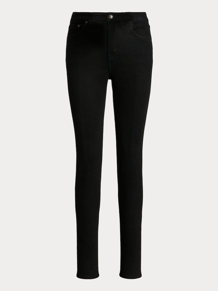 Lauren Ralph Lauren High Rise Skinny Ankle Stretch Denim Jeans - Image 10 of 10