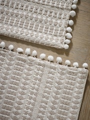Set of 2 Natural 100% Cotton Geo Fabric Placemats - Image 3 of 4