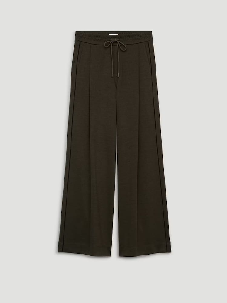 Hush Green Taylor Piped Wide Leg Trousers - Image 1 of 1 Hush Green Taylor Piped Wide Leg Trousers - Image 1 of 1
