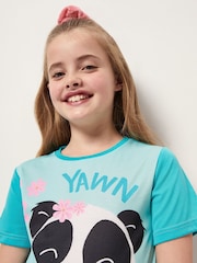 Harry Bear Blue Panda Animal 100% Cotton Pyjamas - Image 4 of 4