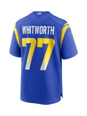 Fanatics Blue Los Angeles Rams Home Game Andrew Whitworth Jersey Youth - Image 3 of 3