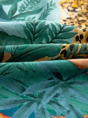 Orange Jungle Print Linen Blend Slip - Image 7 of 7