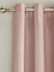 Enhanced Living Pink Savoy Eyelet Ready Made Blackout Eyelet Curtains - Image 2 of 3