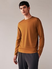 Rich Green/Blue/Orange/Grey Long Sleeve 100% Cotton T-Shirts 5 Pack - Image 6 of 11