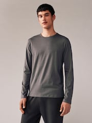 Rich Green/Blue/Orange/Grey Long Sleeve 100% Cotton T-Shirts 5 Pack - Image 9 of 11