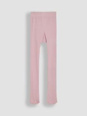 JoJo Maman Bébé Pale Pink Cotton Rich Plain Tights - Image 2 of 3