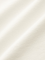 Ecru Texture Textured Relaxed Heavyweight 100% Cotton T-Shirt - Image 7 of 7