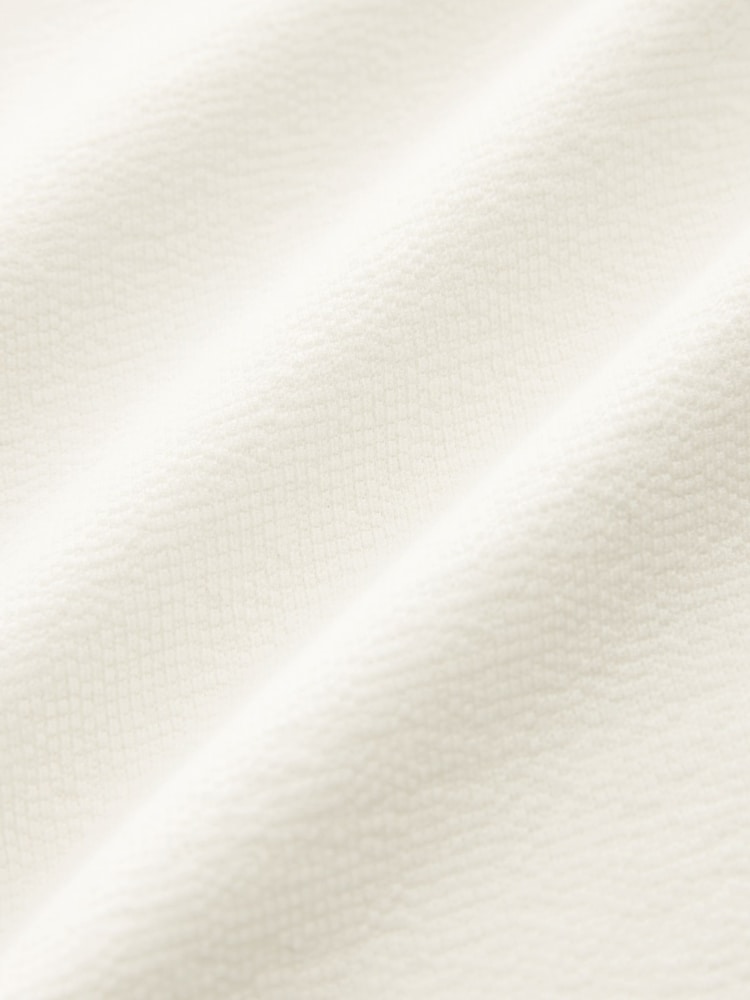 Ecru Texture Textured Relaxed Heavyweight 100% Cotton T-Shirt - Image 7 of 7