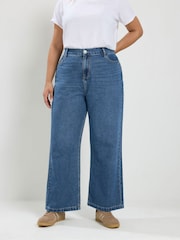 Bleu - Yours Curve Jean Ample rigide - Image 1 de 7