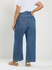 Bleu - Yours Curve Jean Ample rigide - Image 3 de 7