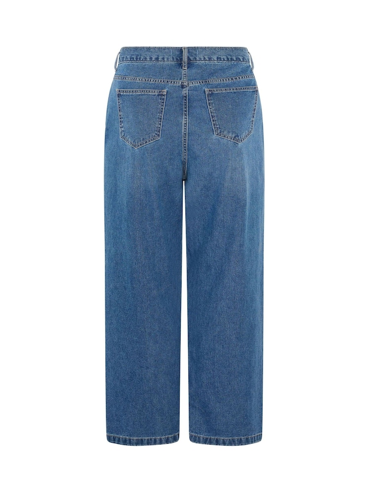 Bleu - Yours Curve Jean Ample rigide - Image 7 de 7