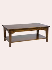 Laura Ashley Dark Chestnut Garrat Rectangular Coffee Table - Image 6 of 7