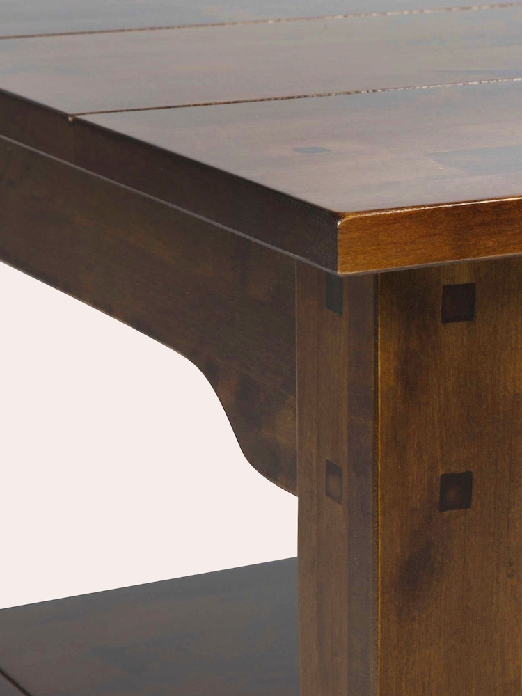 Laura Ashley Dark Chestnut Garrat Rectangular Coffee Table - Image 7 of 7