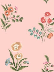Cath Kidston Pink Flutter Bunches 10M Wallpaper - Image 2 of 5