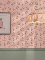 Cath Kidston Pink Flutter Bunches 10M Wallpaper - Image 5 of 5