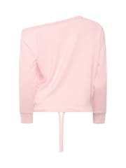 PixieGirl Petite Pink Off Shoulder Sweatshirt - Image 6 of 6
