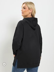Yours Curve Black Drawstring Hoodie - Image 3 of 6