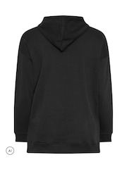 Yours Curve Black Drawstring Hoodie - Image 6 of 6