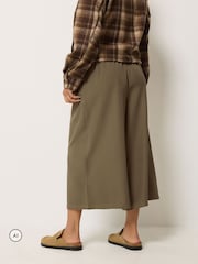 PixieGirl Petite Brown Wide Leg Culottes - Image 3 of 7