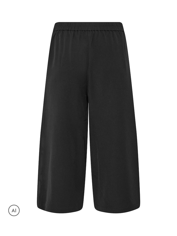PixieGirl Petite Black Wide Leg Culottes - Image 6 of 6 PixieGirl Petite Black Wide Leg Culottes - Image 6 of 6