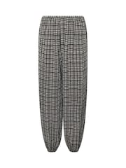 PixieGirl Petite Grey Check Crinkle Balloon Trousers - Image 5 of 6
