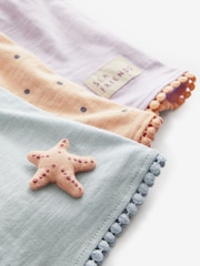 Blue 100% Cotton Shorts 3 Pack (3mths-7yrs) - Image 6 of 6