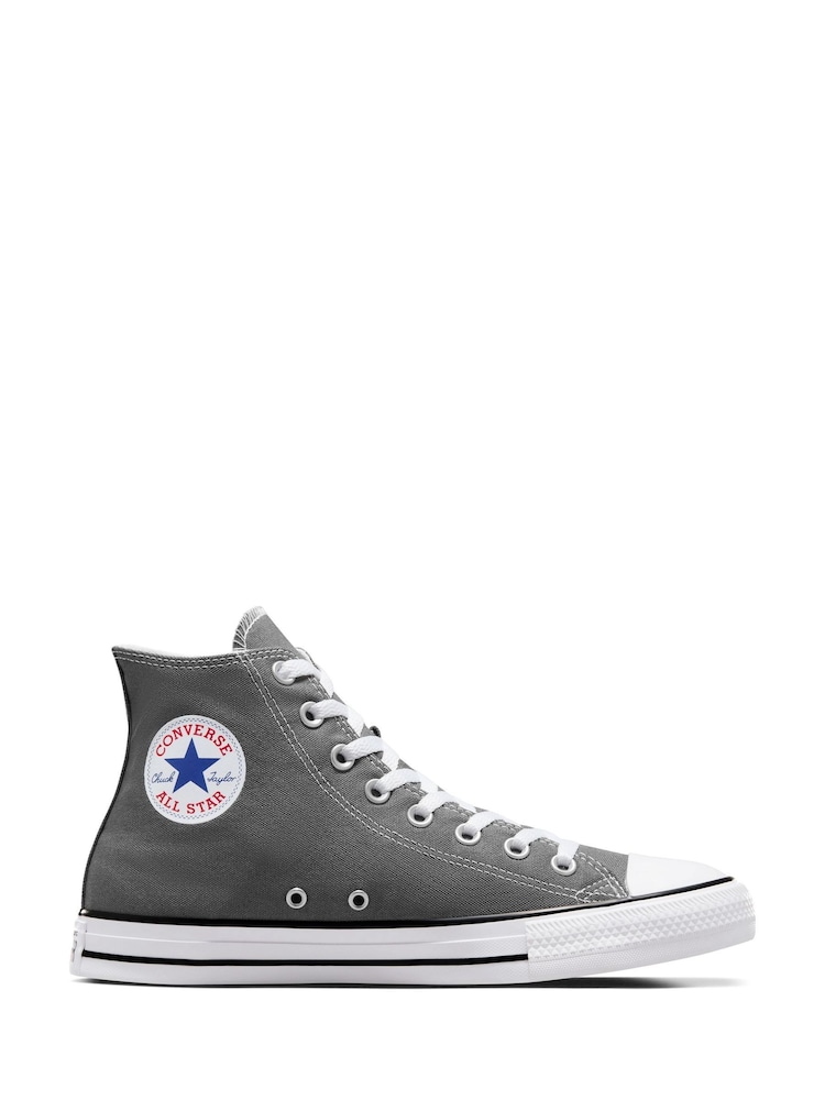 Converse Grey Chuck Taylor All Star High Trainers - Image 1 of 8