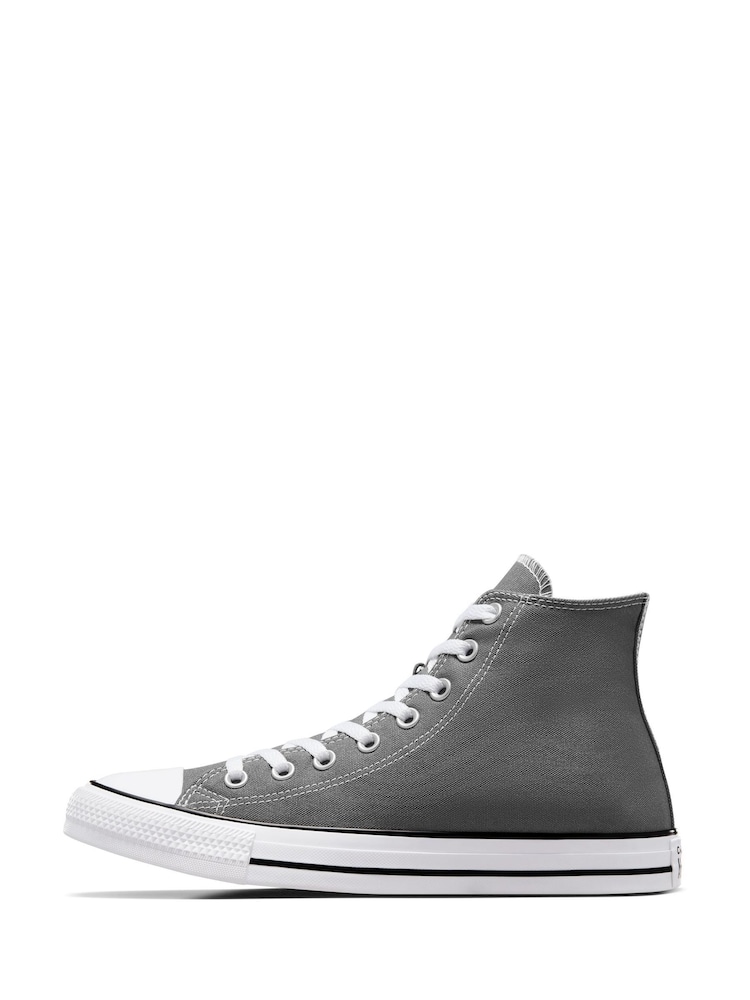 Converse Grey Chuck Taylor All Star High Trainers - Image 2 of 8