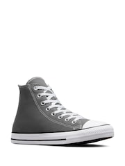 Converse Grey Chuck Taylor All Star High Trainers - Image 3 of 8