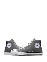 Converse Grey Chuck Taylor All Star High Trainers - Image 6 of 8