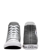 Converse Grey Chuck Taylor All Star High Trainers - Image 7 of 8