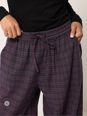 PixieGirl Petite Red Brushed Check Wide Leg Trousers - Image 4 of 6