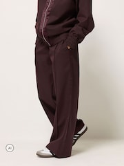 Rouge - PixieGirl Petite Satin Trim Wide Leg Trousers & Jacket Set - Image 5 sur 7