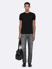 AllSaints Black Tonic Short Sleeve Crew Neck T-Shirt 3 Pack - Image 4 of 8