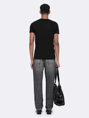 AllSaints Black Tonic Short Sleeve Crew Neck T-Shirt 3 Pack - Image 7 of 8