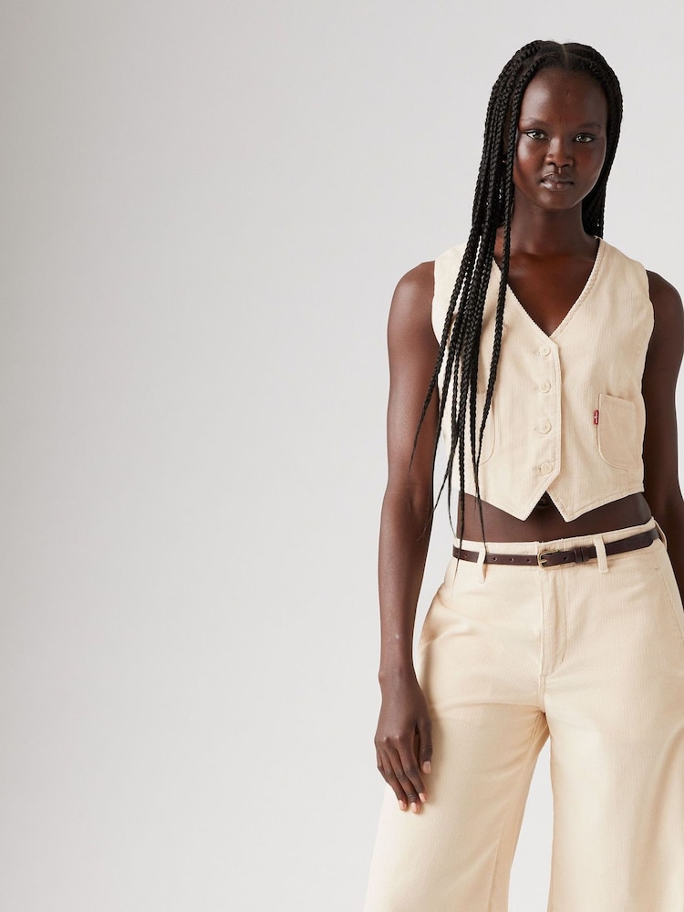 Levi's® White Swan Tailored 100% Cotton Vest - Image 1 of 7