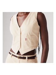 Levi's® White Swan Tailored 100% Cotton Vest - Image 3 of 7