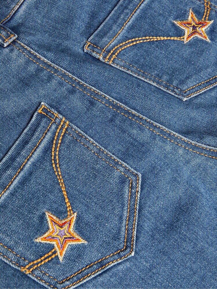 Monsoon Blue Star Detail Embroidered Jeans - Image 1 of 3