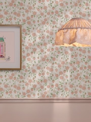 Cath Kidston Pink Strawberry 10M Wallpaper - Image 5 of 6