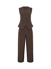 PixieGirl Petite Pinstripe Waistcoat & Trousers Set - صورة 5 من 6
