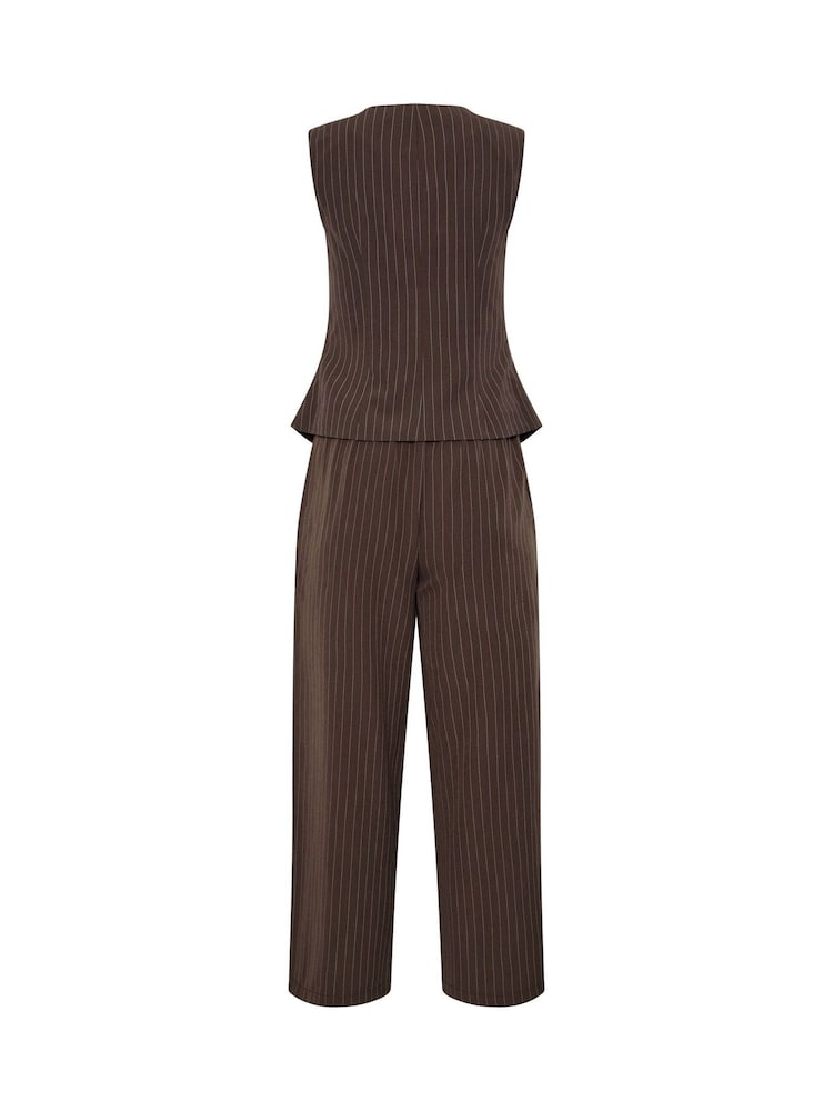 PixieGirl Petite Pinstripe Waistcoat & Trousers Set - صورة 6 من 6 PixieGirl Petite Pinstripe Waistcoat & Trousers Set - صورة 6 من 6