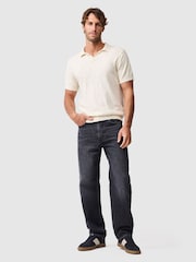 Rodd & Gunn Natural Poison Bay Knitted Polo Shirt - Image 3 of 5