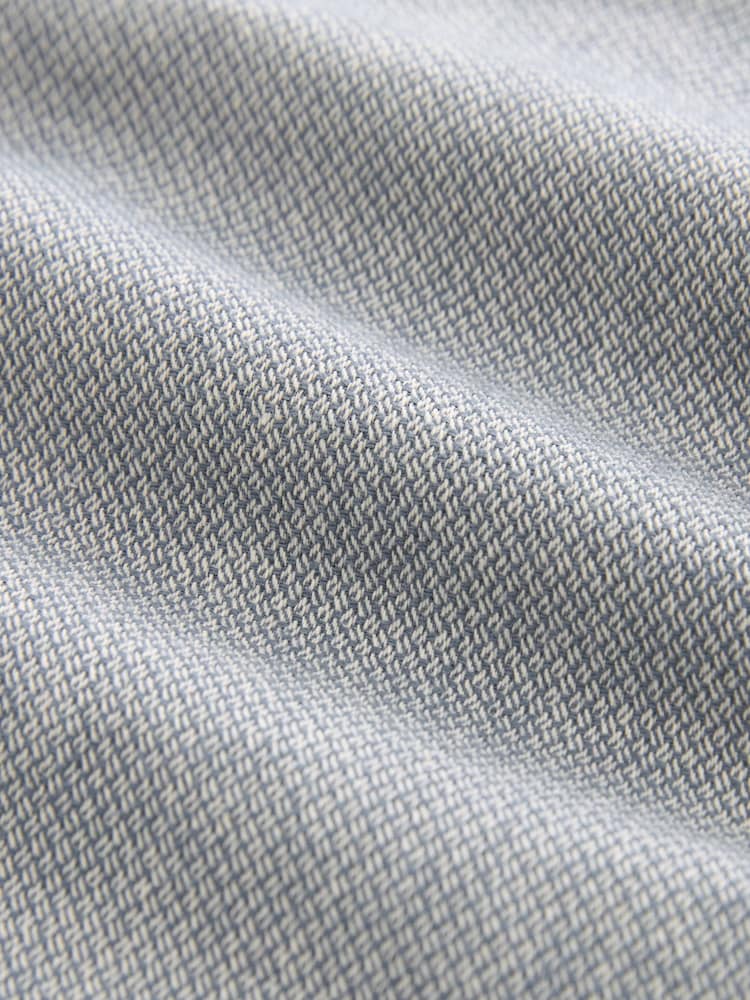 Lichtblauw met textuur - Straight fit - Chinoshort met stretch - Image 4 of 5