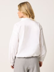 PixieGirl Petite White Cotton Poplin Shirt - Image 3 of 6