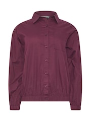 PixieGirl Petite Red Cotton Poplin Shirt - Image 5 of 6