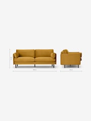 MADE.COM Ochre Yellow Brayla Sofa in a Box - Image 7 of 8