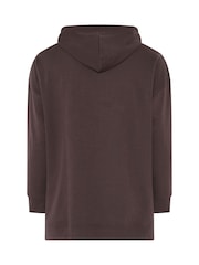 Yours Curve Brown Drawstring Hoodie - Image 6 of 6