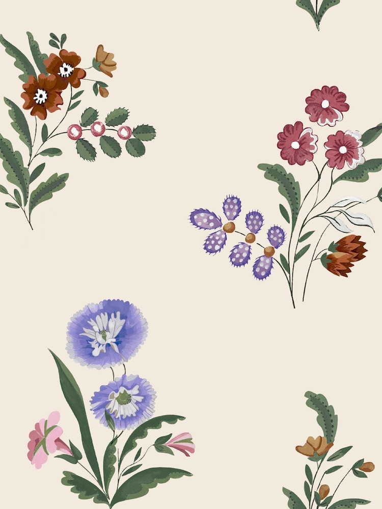 Cath Kidston Multi Flutter Bunches 10M Wallpaper - Image 2 of 5