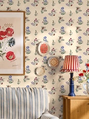 Cath Kidston Multi Flutter Bunches 10M Wallpaper - Image 5 of 5